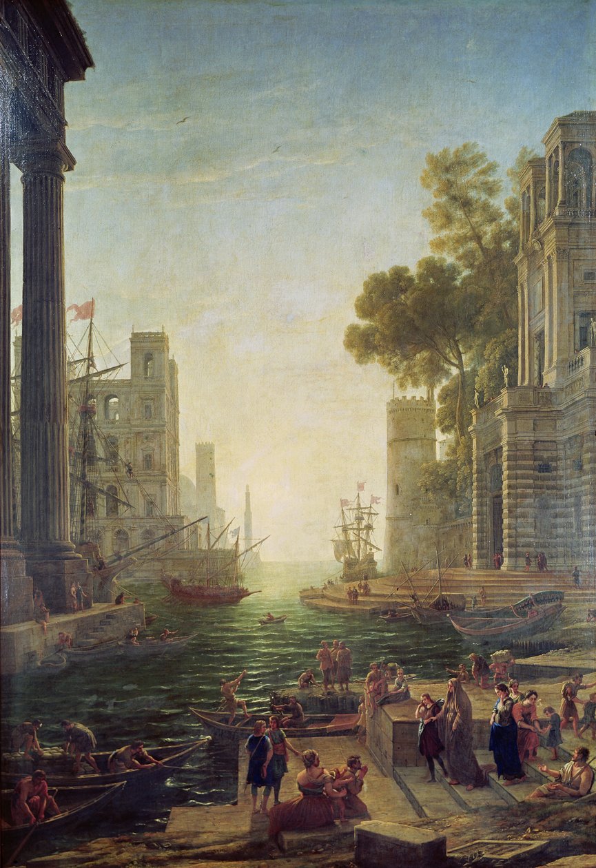 Embarkation of St. Paul at Ostia  by Claude Lorrain