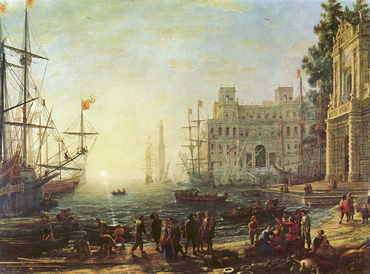 Villa Medici ile Liman by Claude Lorrain