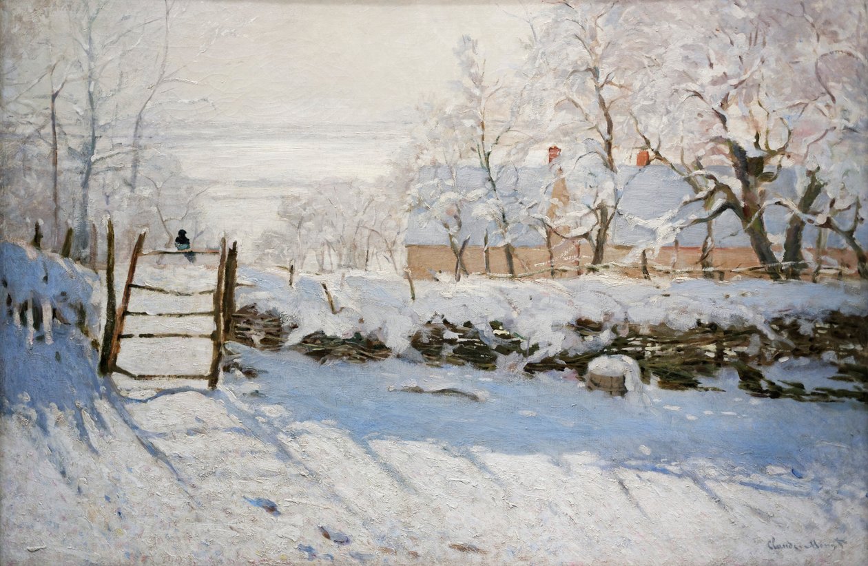 La Pien Saksağan by Claude Monet