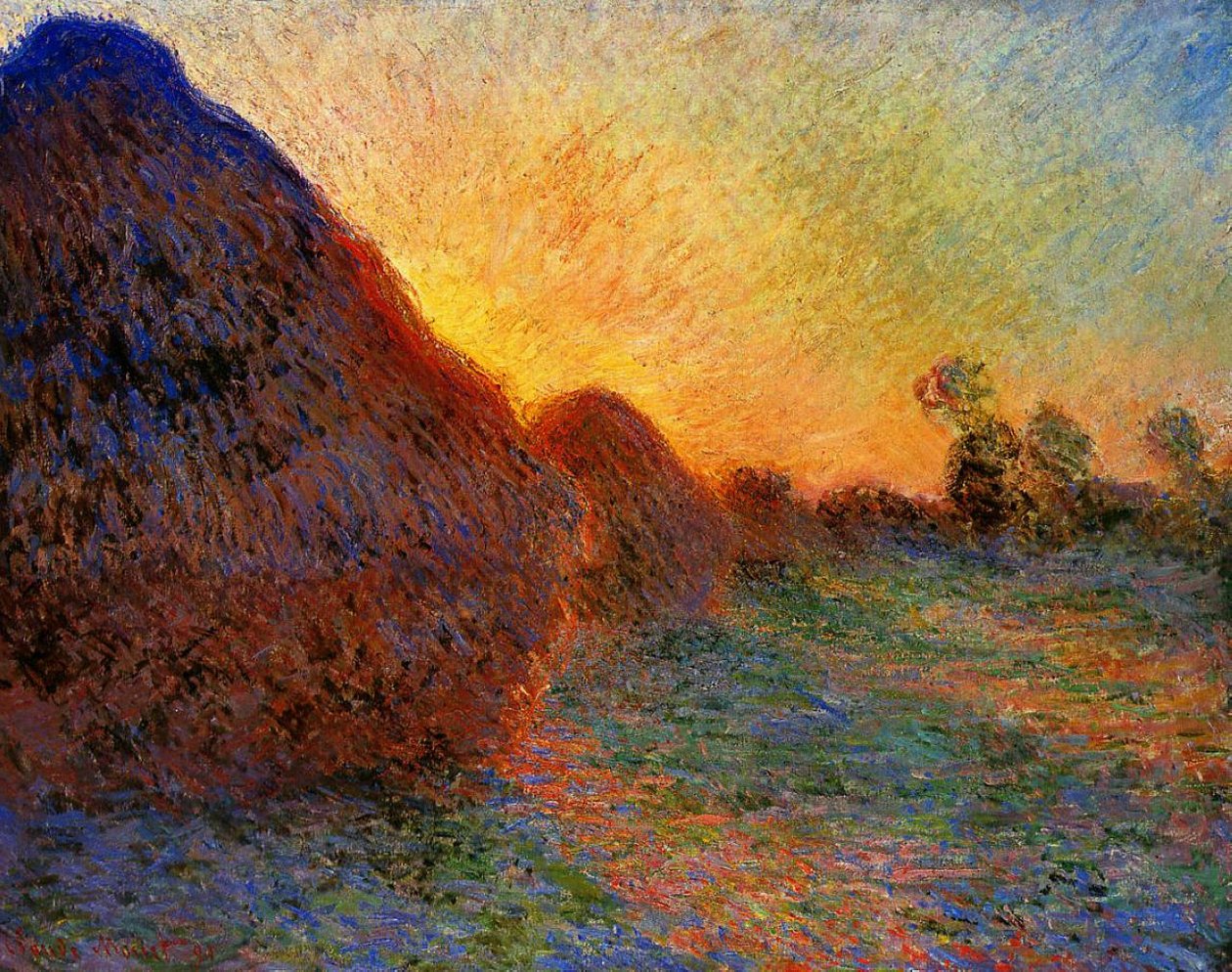 meulesn by Claude Monet