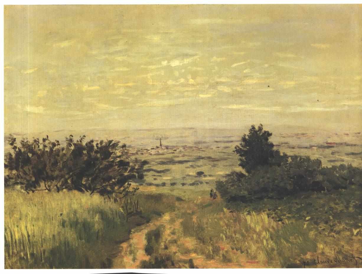 Vue de düze a Argenteuil, coteaux de Sannoisnİngilizce: Argenteuiln ovasına bakış by Claude Monet