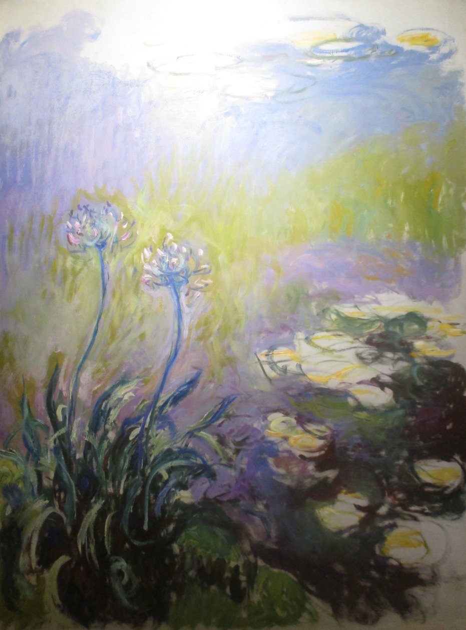agapanthes by Claude Monet