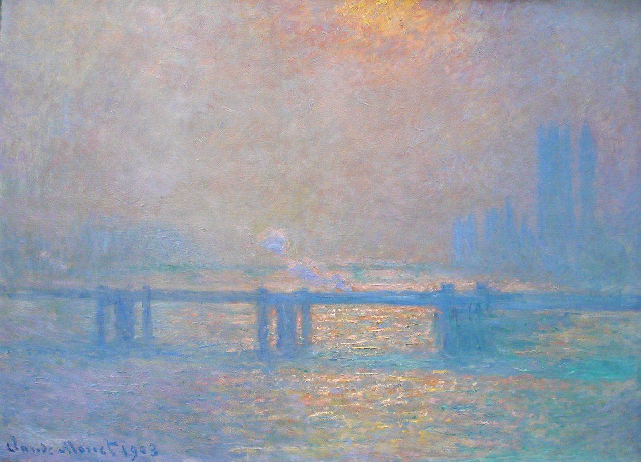 Charing Cross Köprüsü, Thames by Claude Monet