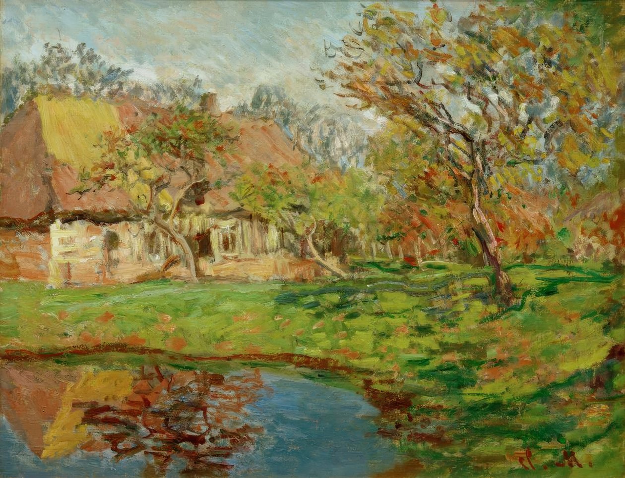 Norman sazdan yazlık by Claude Monet