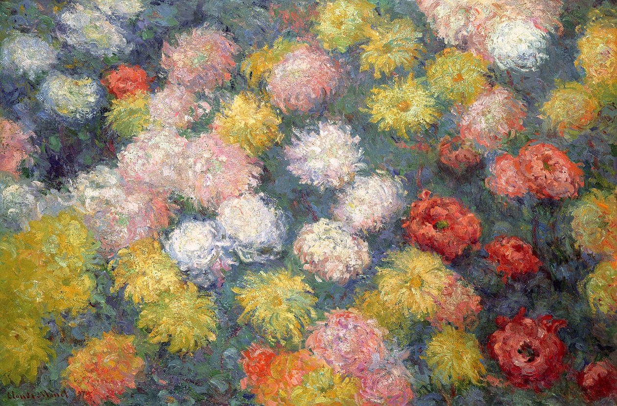 Krizantemler, 1897 by Claude Monet