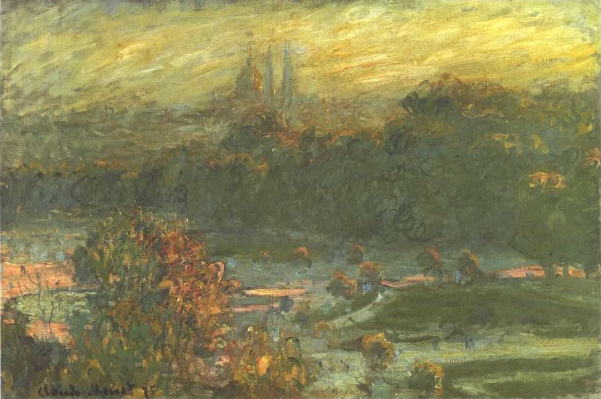 Tuileries bahçesi by Claude Monet