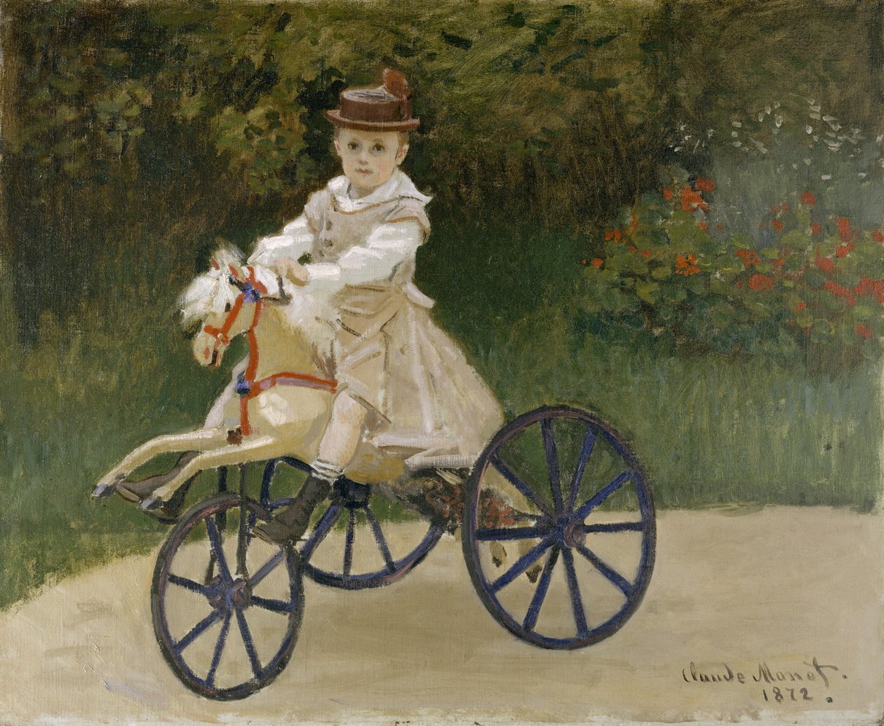 Jean Monet Hobi Atında by Claude Monet
