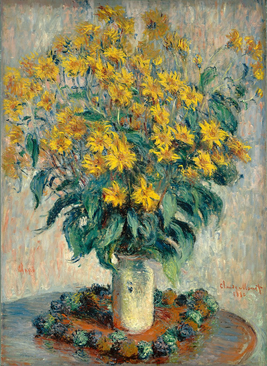 Kudüs Enginar Çiçekleri, 1880 by Claude Monet