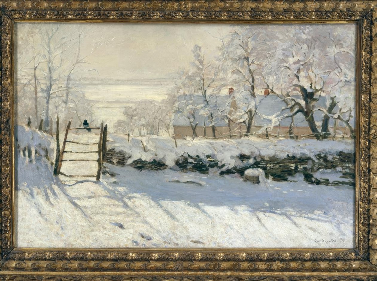 La pie (Saksağan) by Claude Monet
