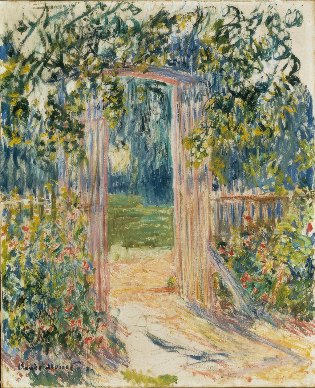Bahçe kapısı, Vétheuil by Claude Monet