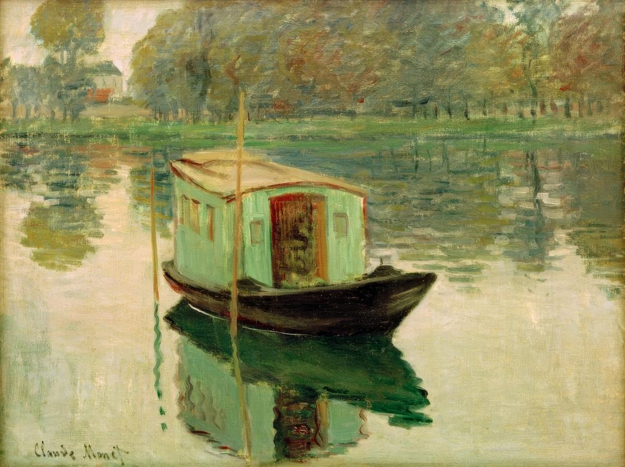 atölye tekne by Claude Monet