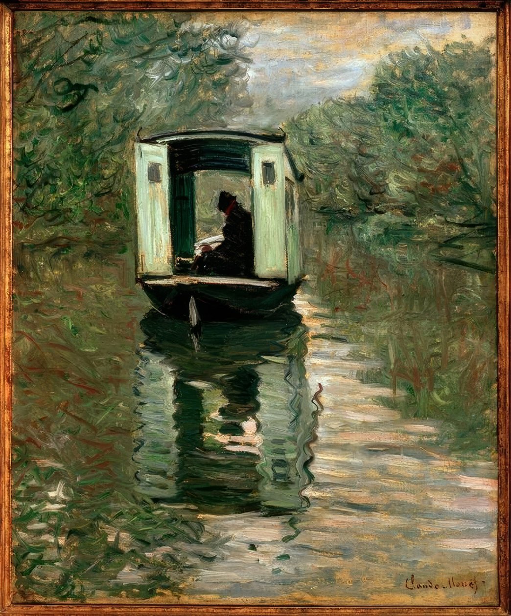 atölye tekne by Claude Monet