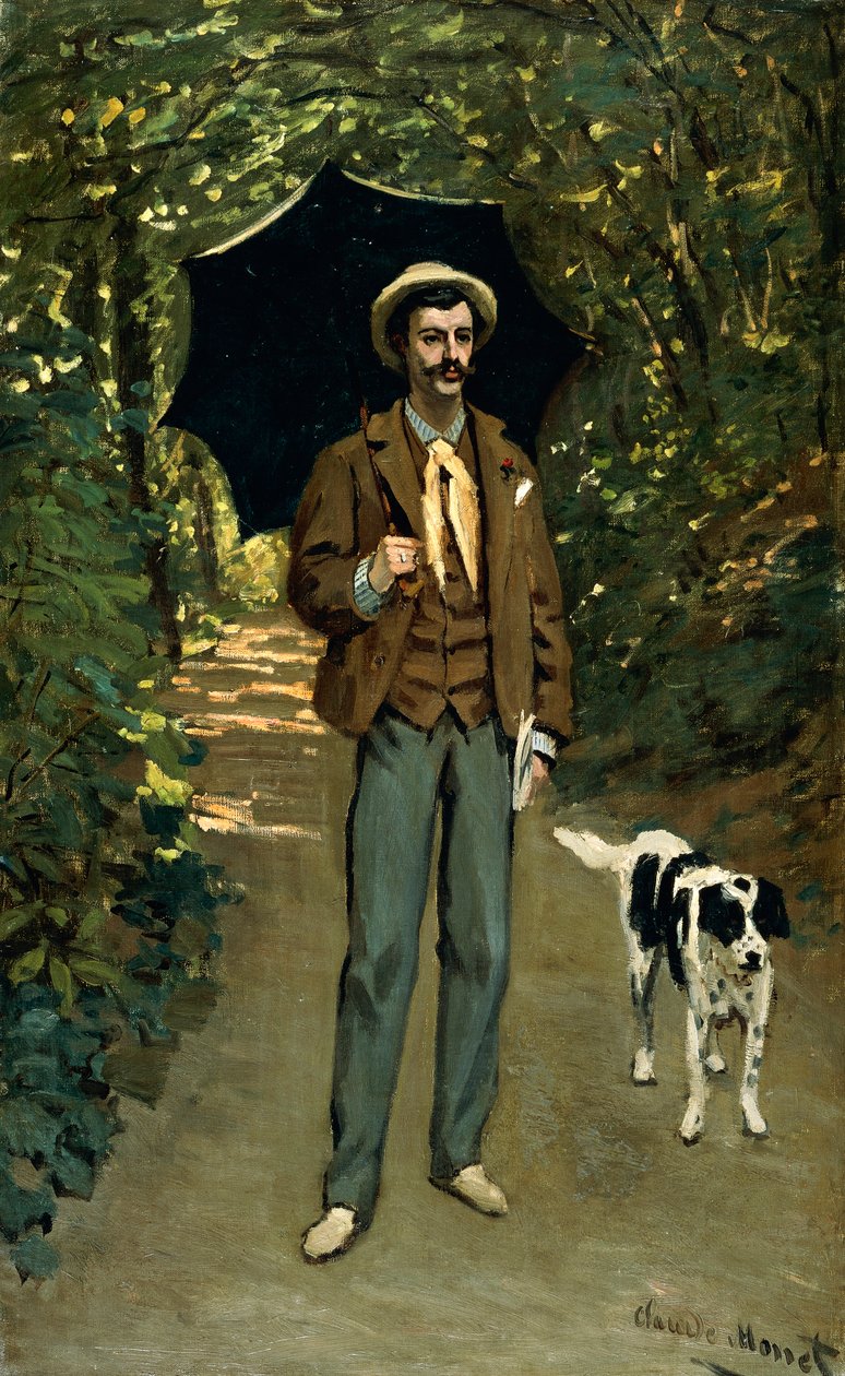 Şemsiyeli Adam, c.1868-69 by Claude Monet