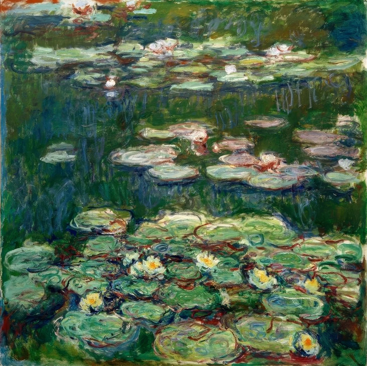 beyaz ve sarı nilüferler by Claude Monet