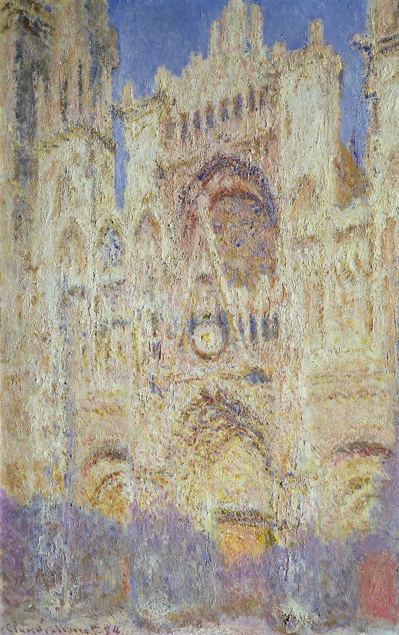 Gün Batımında Rouen Katedrali, 1894 by Claude Monet