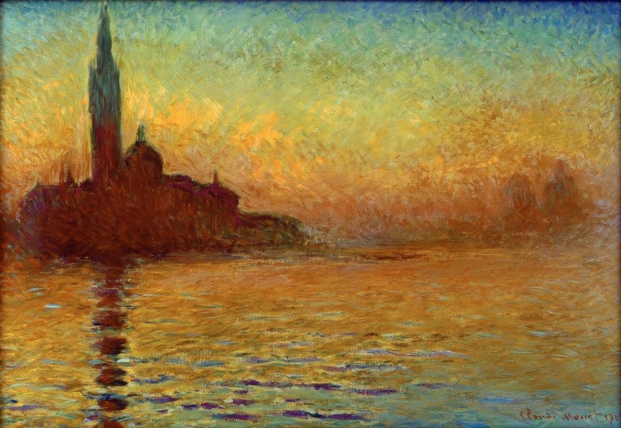 Alacakaranlıkta Saint-Georges majör by Claude Monet