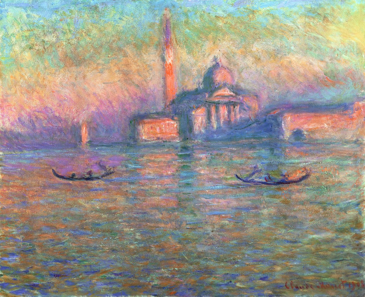 San Giorgio Maggiore, Venedik, 1908 by Claude Monet