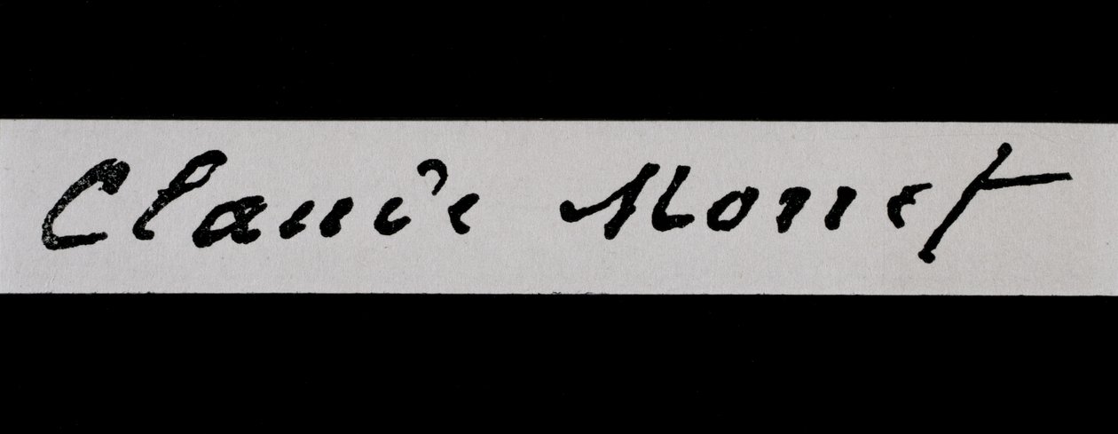 Signature of Claude Monet (ink on paper) by Claude Monet