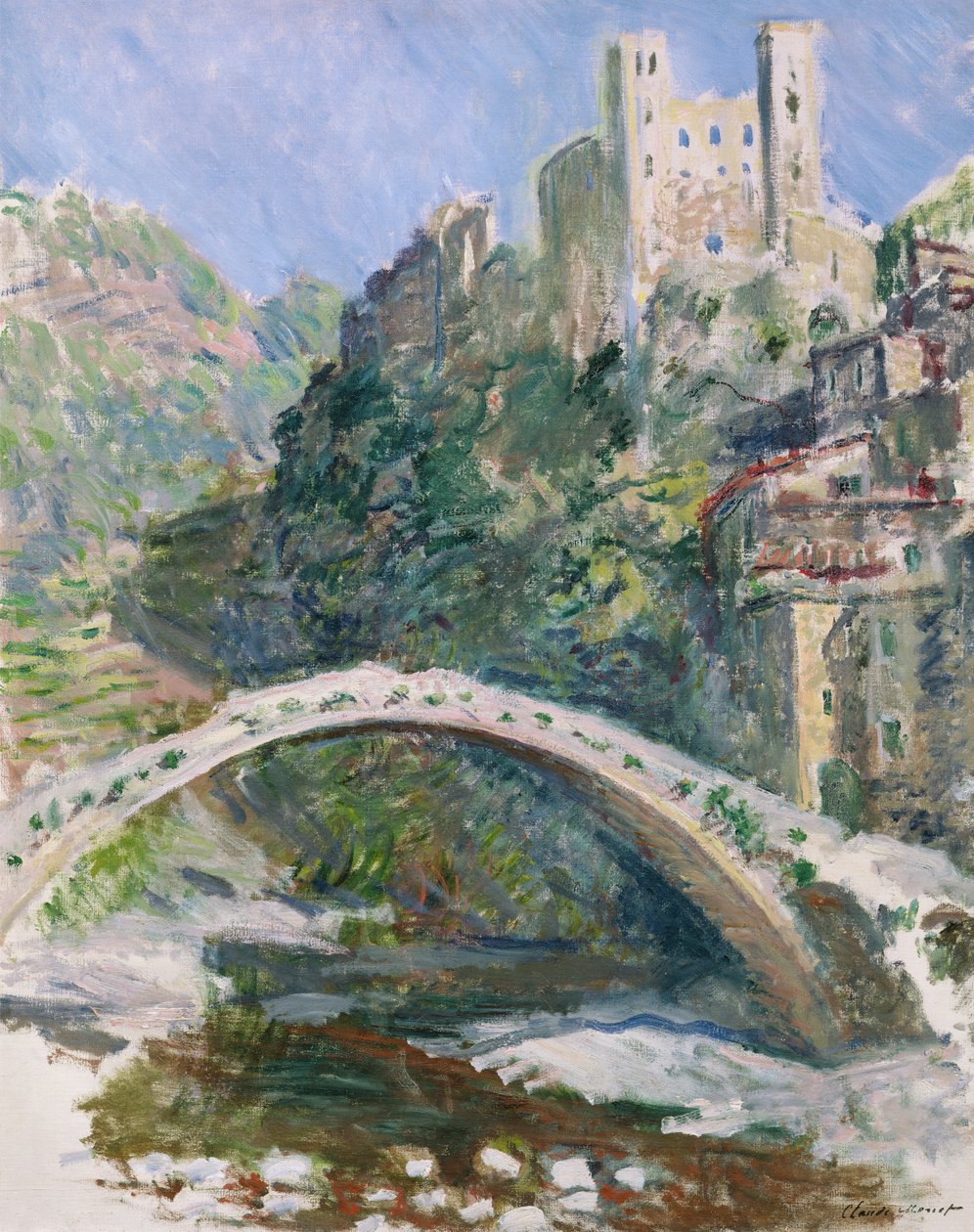 Dolceacqua Kalesi, 1884 by Claude Monet