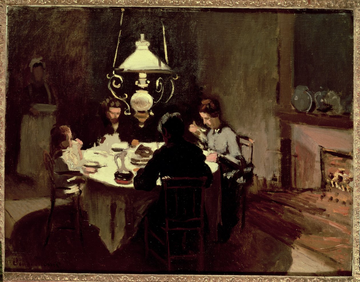 Akşam Yemeği, 1868-9 by Claude Monet