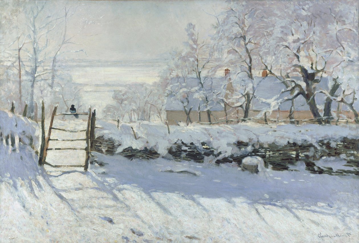 saksağan by Claude Monet