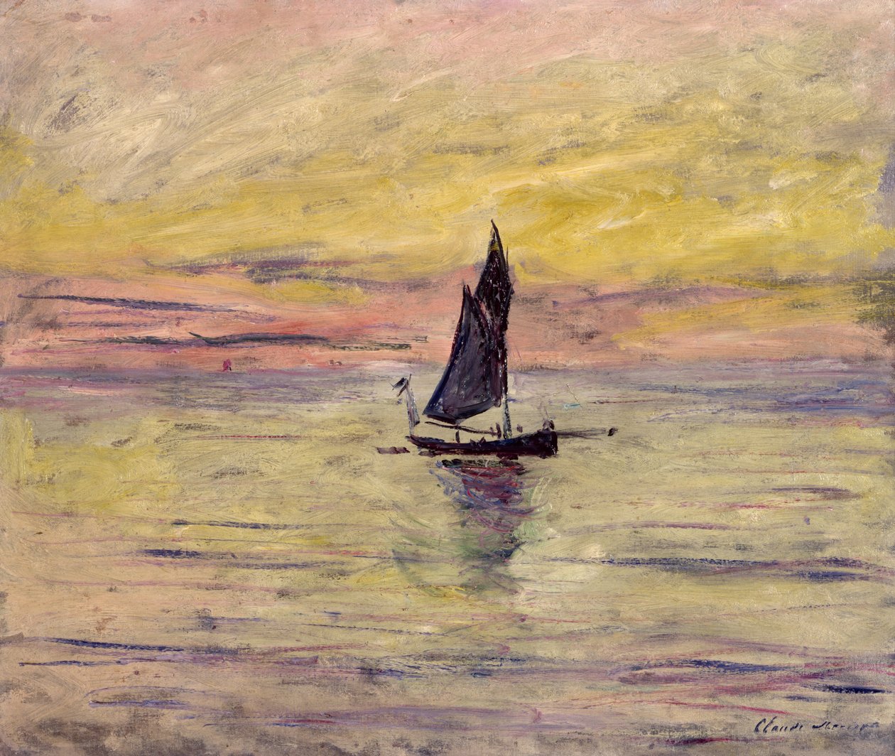 ದಿ ಸೇಲಿಂಗ್ ಬೋಟ್, ಈವ್ನಿಂಗ್ ಎಫೆಕ್ಟ್, 1885 ಟರ್ಕ್ by Claude Monet
