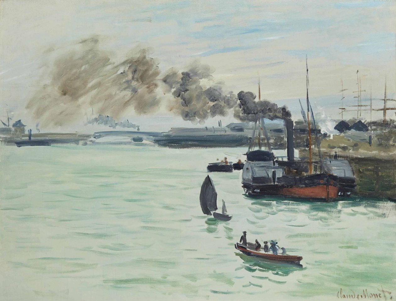 Ülkede Tren by Claude Monet