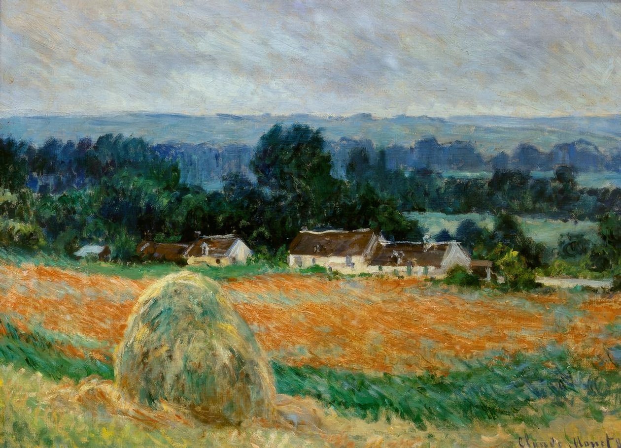 bir samanlık by Claude Monet