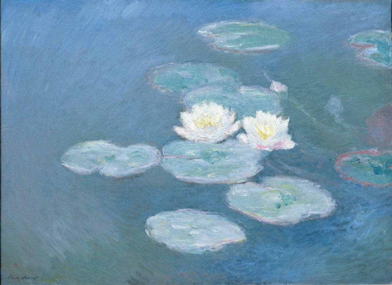 Nilüferler, Akşam (bkz. detay 382333) by Claude Monet