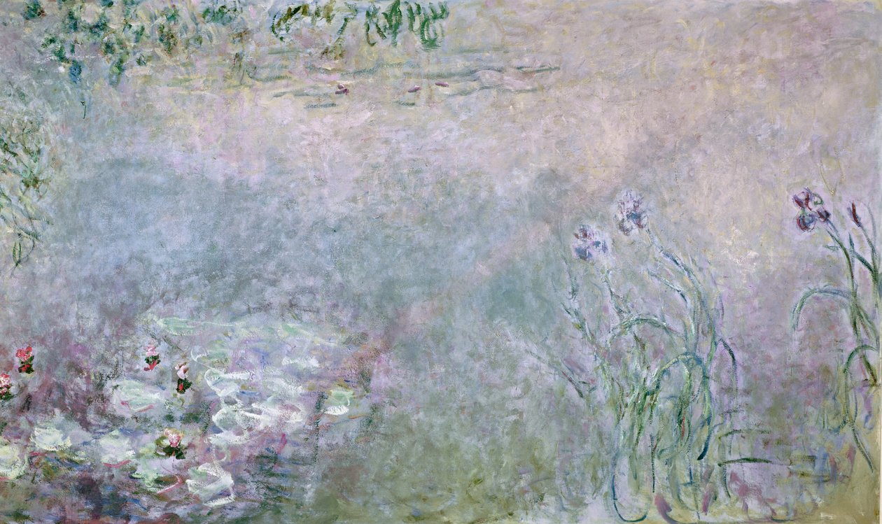 Üst kısımda nilüfer detayı, tuval üzerine yağlı boya c.1910 by Claude Monet