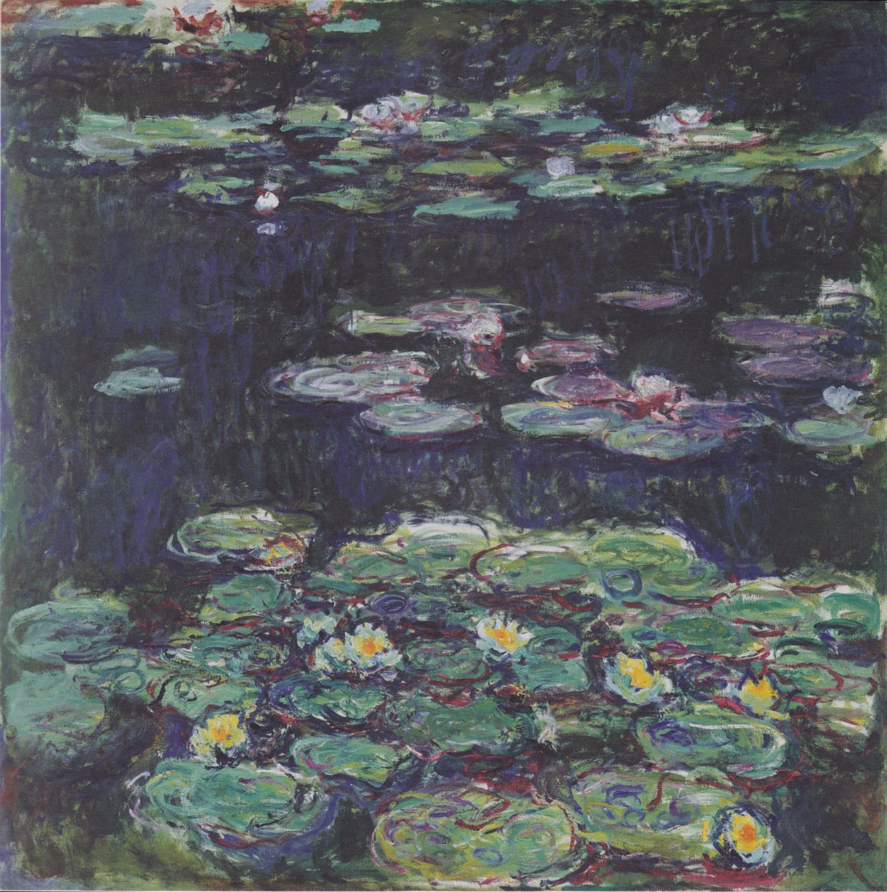 beyaz ve sarı nilüferler by Claude Monet