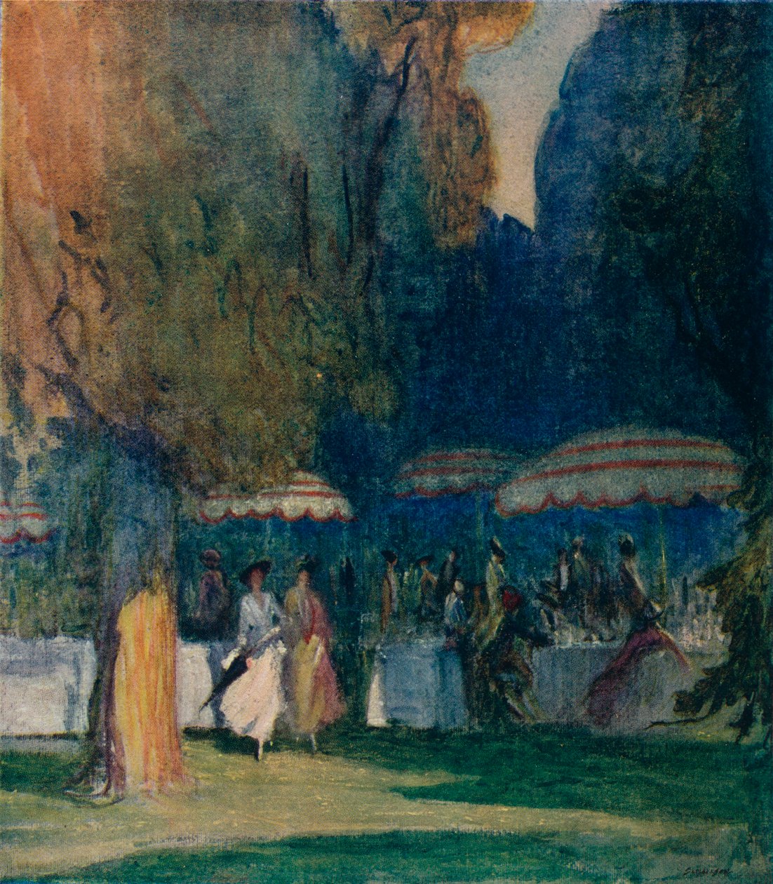Kensington Bahçelerinde, 1914 by Claude Allin Shepperson