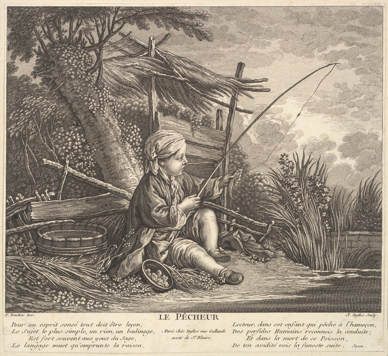 Balıkçı, ca. 1753. by Claude Augustin Duflos