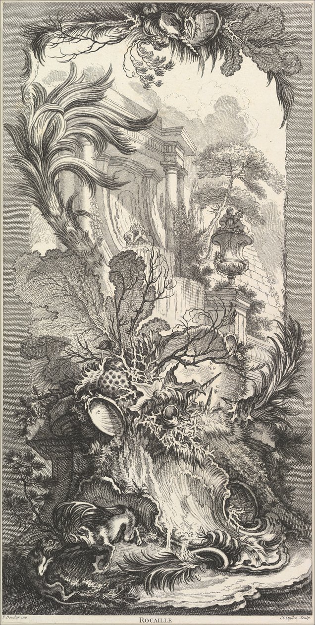 Rocaille Kaya Bahçesi, yaklaşık 1737. by Claude Augustin Duflos