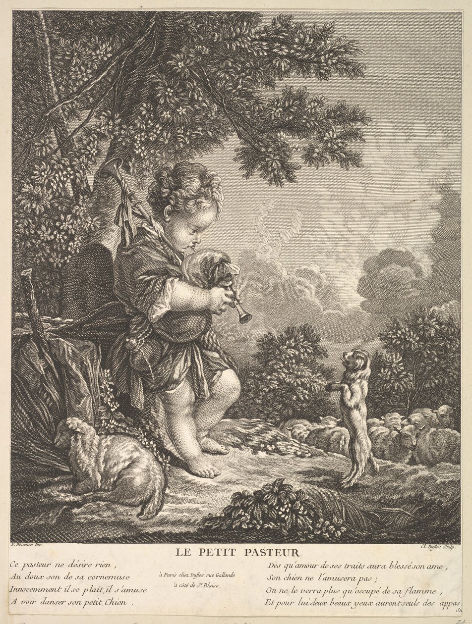 Küçük Çoban, ca. 1753. by Claude Augustin Duflos