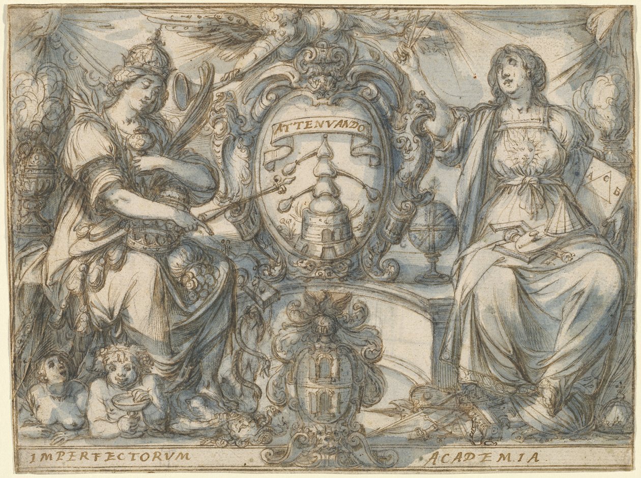 Imperfectorum Academia (Kusurlar Akademisi) by Claude Deruet