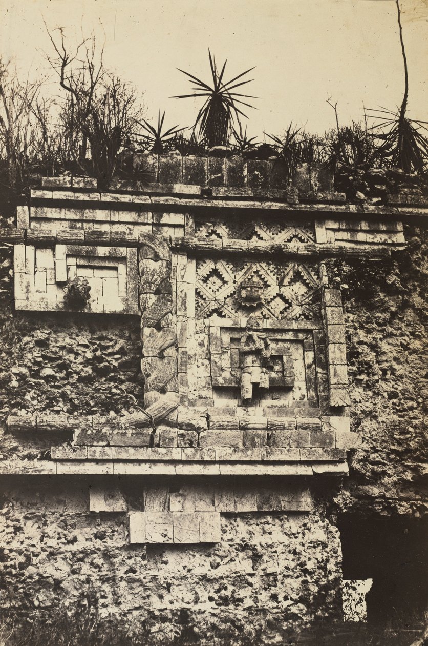 Manastır, Uxmal, 1860. by Claude Joseph Désiré Charnay