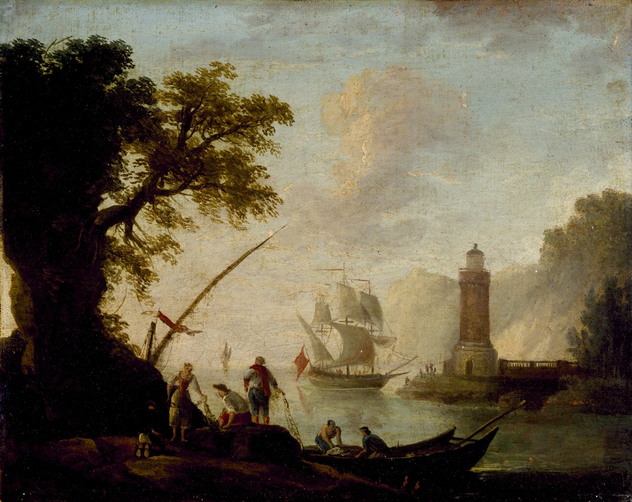 Akdeniz Sahil Manzarası, tarih yok by Claude Joseph Vernet