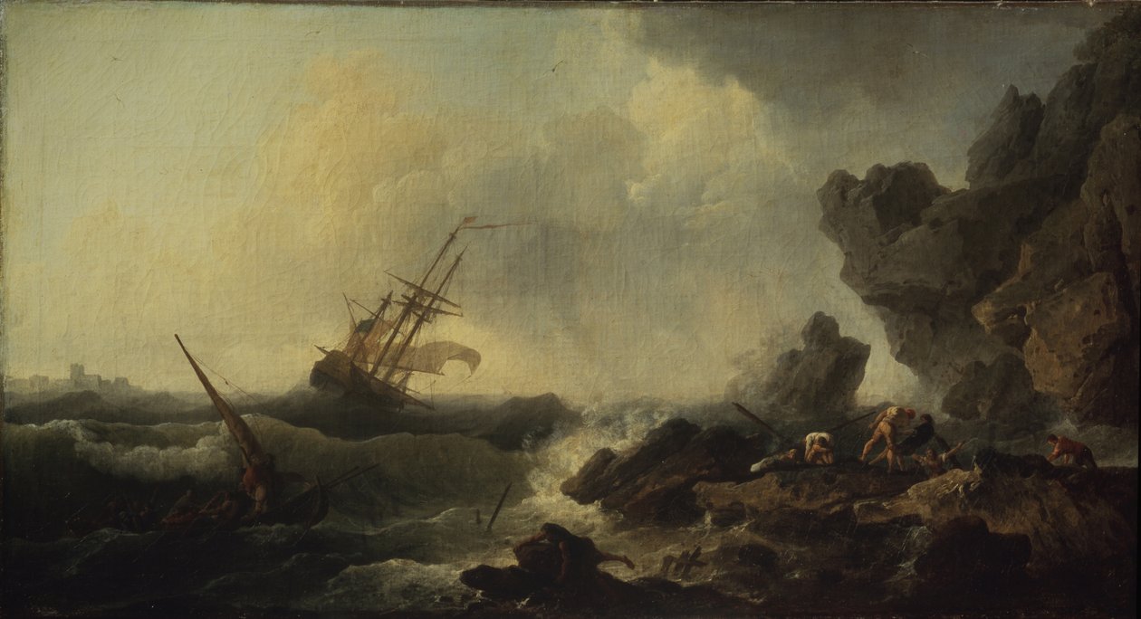 Denizde Fırtına by Claude Joseph Vernet