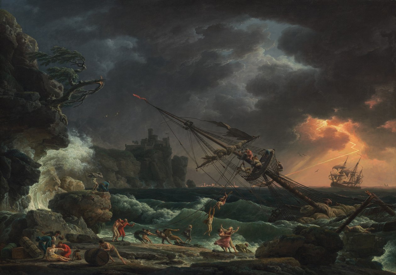 Gemi Enkazı, 1772. by Claude Joseph Vernet