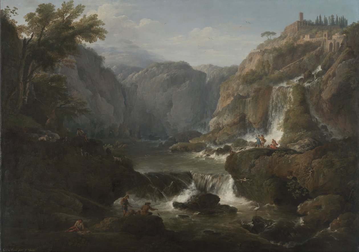 Tivoli'deki Şelaleler, 1737 by Claude Joseph Vernet