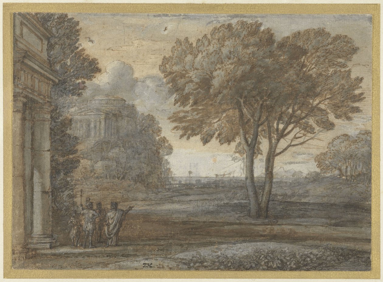 Delos'lu Aeneas by Claude Lorrain