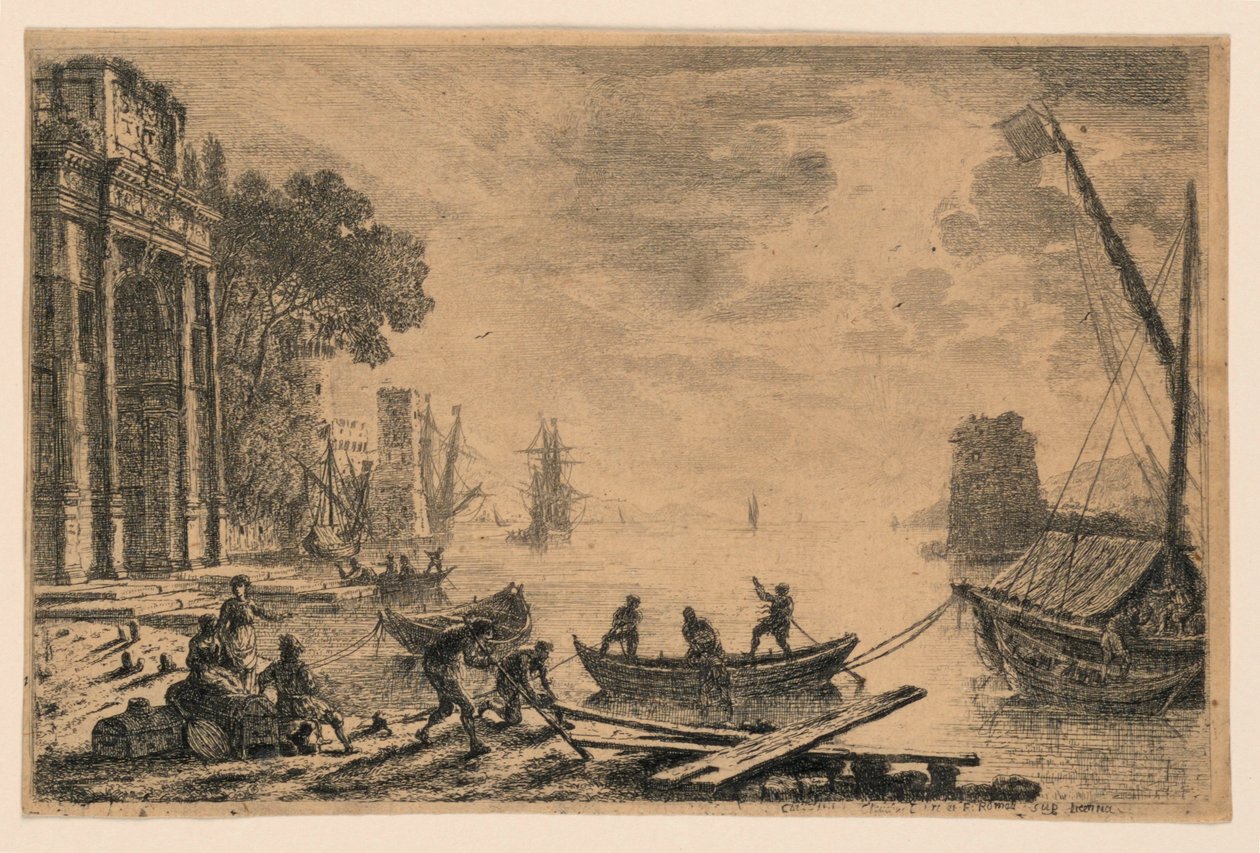 liman sahnesi by Claude Lorrain