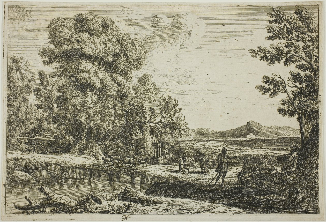 Ahşap Köprü (Rebecca ve Eliezer) by Claude Lorrain