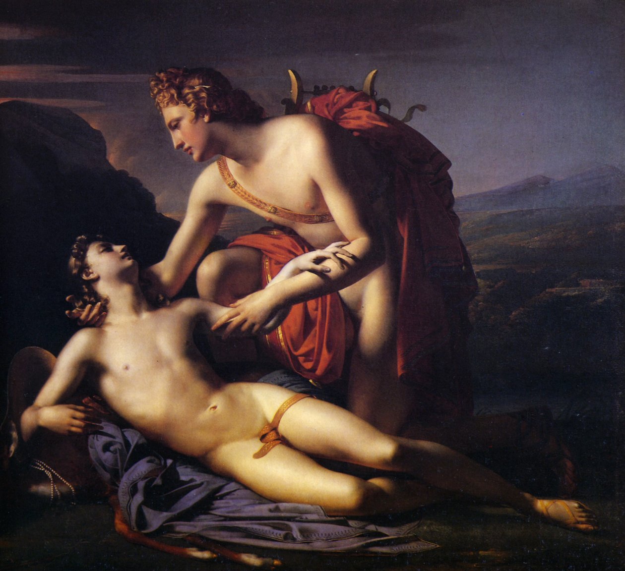 Apollo ve Cyparissus, 1820 by Claude Marie Paul Dubufe