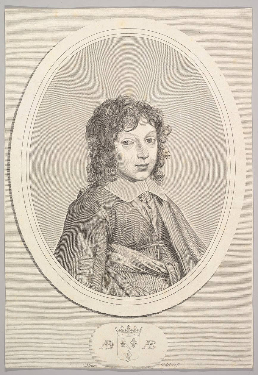 Armand de Bourbon, Conti Prensi. by Claude Mellan