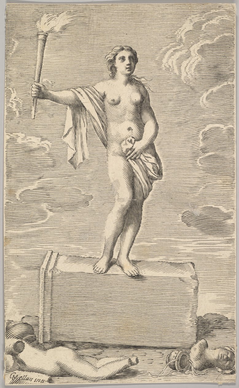 Kadınsı Figür. by Claude Mellan