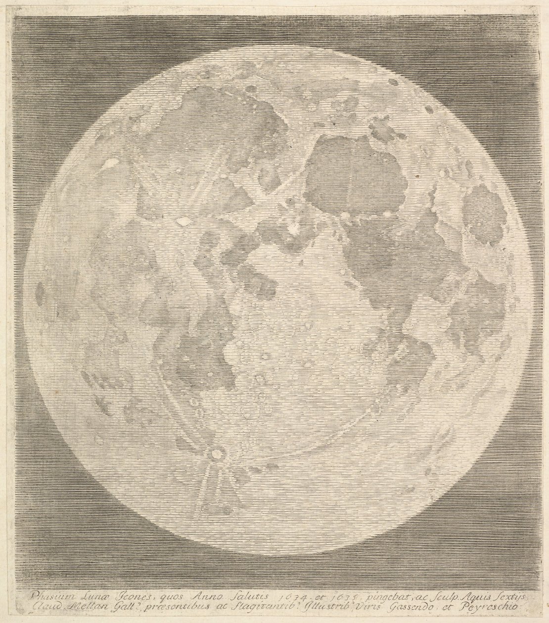 Dolunay, 1635. by Claude Mellan