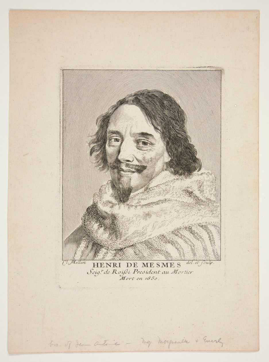 Henry de Mesmes by Claude Mellan