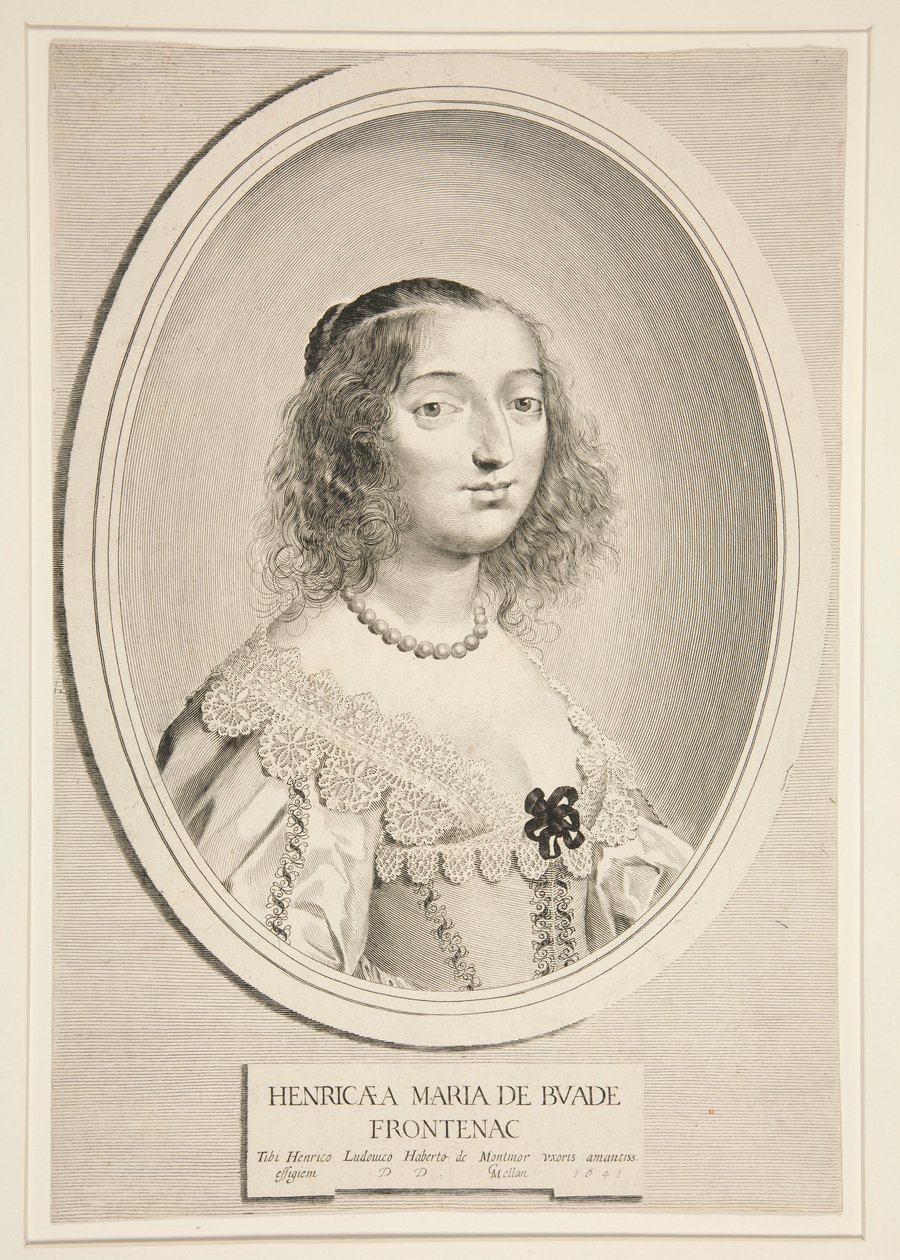 Henriette-Marie Montmort de Buade-Frontenac by Claude Mellan